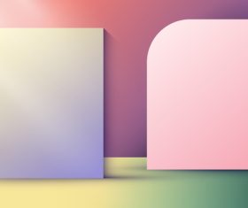 Color panel background vector