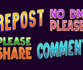 Comment editable font vector