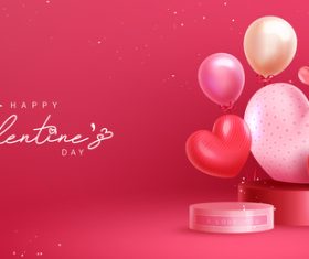 Design Valentines Day greeting card vector