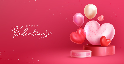 Design Valentines Day greeting card vector