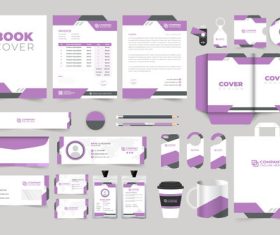Fashion business brand identity promotional vector