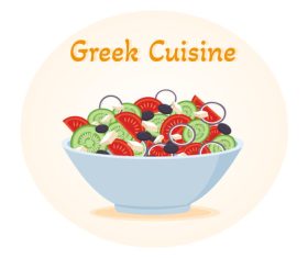 Greek cuisine vector