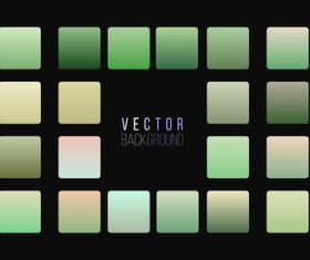 Green gradient shades big set vector