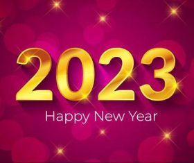 Happy new year 2023 creative background vector