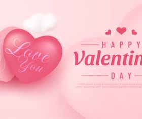 Happy valentines day poster vector