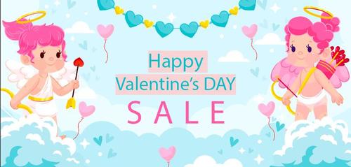 Happy valentines day sale vector
