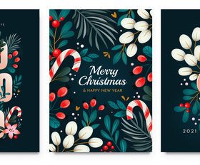 Holiday greeting card vector design