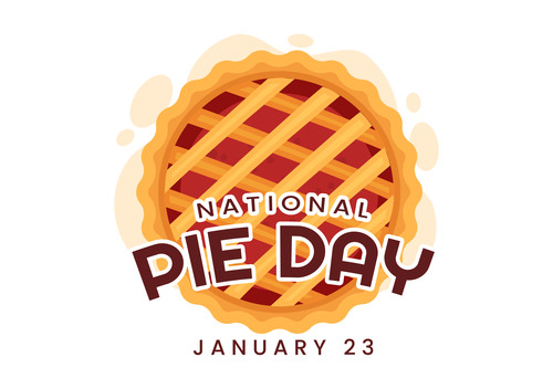 Illustration vector of national baking pie day