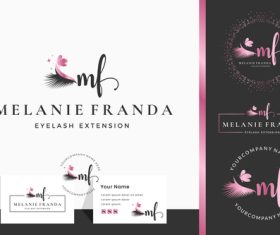 Melanie franda eyelash extension vector