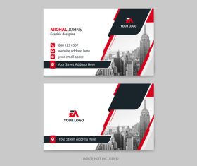 Modern and professional business card vector