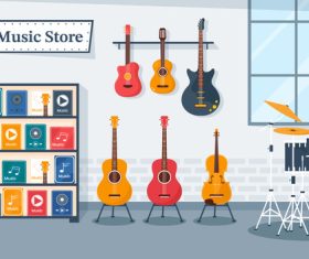 Music store vector