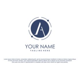 Name logo design vector