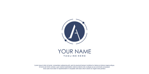 Name logo design vector