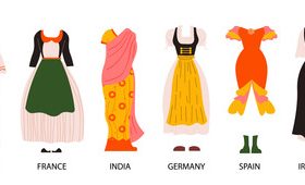 National costume suit vector
