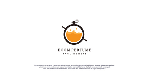 Perfume logo design vector
