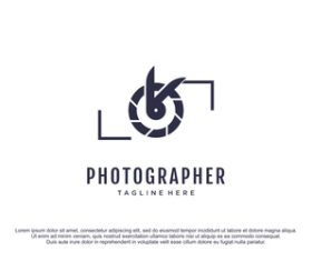 Photographer logo design vector