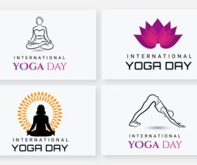 Popular sports international yoga day vector