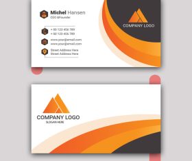Professional business card vector