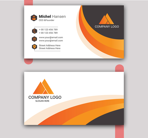 Professional business card vector