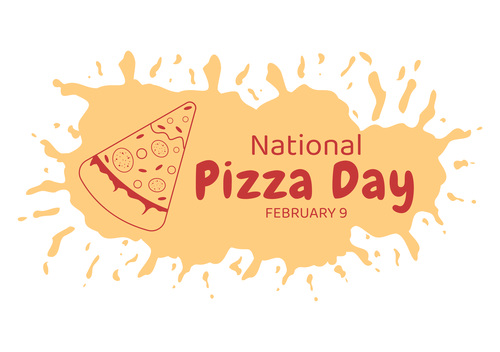 Publicity pizza day illustration vector