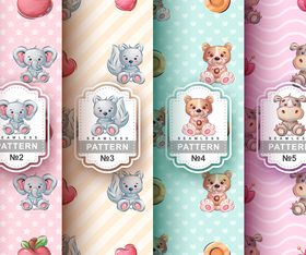 Seamless pattern cartoon vector