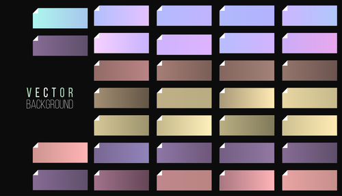 Sticker colorful gradient vector