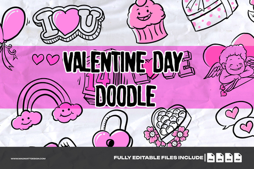 Valentine day cover vector