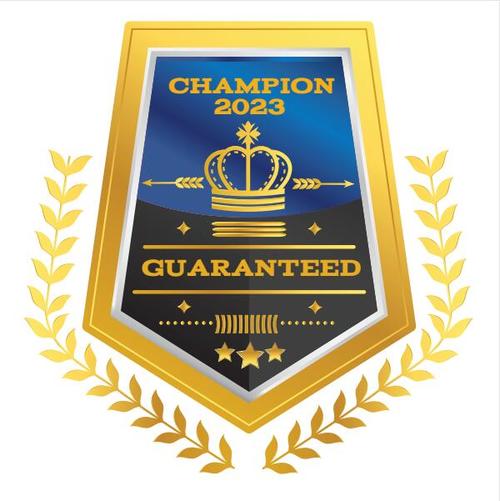 2023 champiom guaranteed badges vector