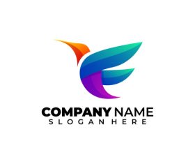 Abstract bird logo vector
