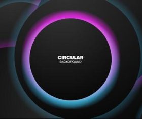 Abstract colored circular pattern vector