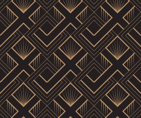 Abstract lattice art deco pattern vector