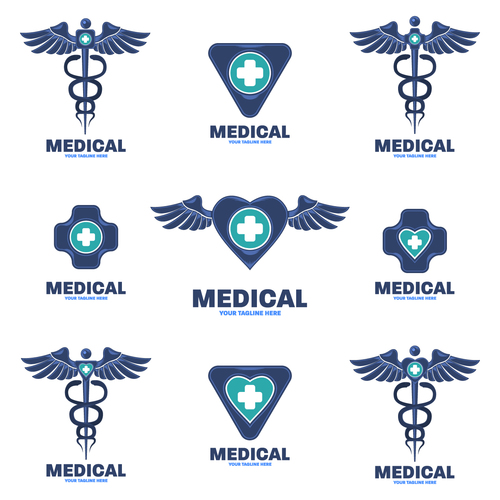 Abstract medical logo vector