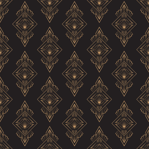 Art deco pattern vector