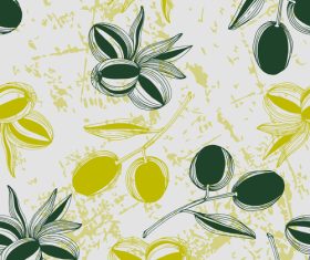 Beautiful meticulous painting of plants vector