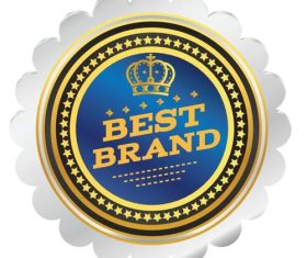 Best brand badges vector