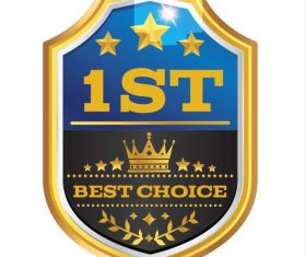 Best choice badges vector