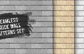 Brick wall seamless pattern vector