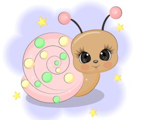 Cartoon snail vector