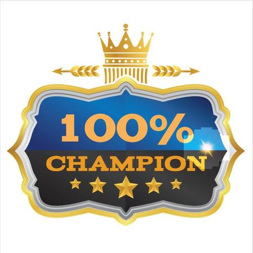 Champion badges vector