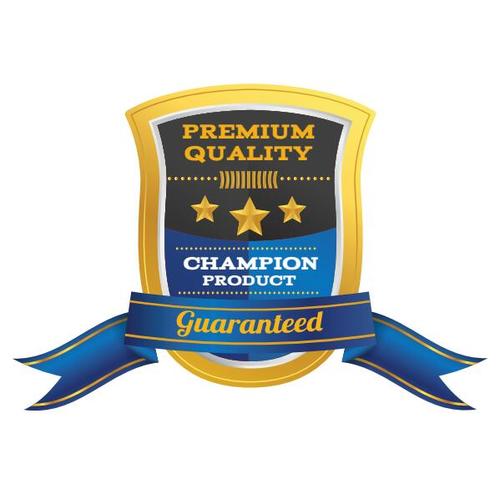 Champion product badges vector
