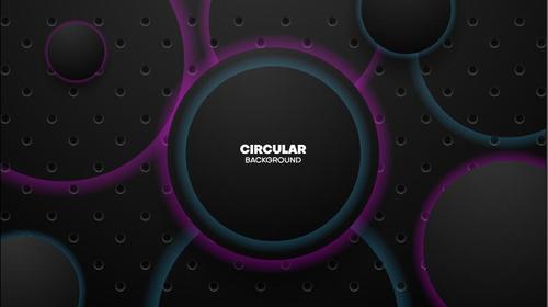 Circular abstract background vector