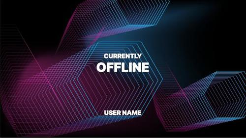 Color offline abstract background vector