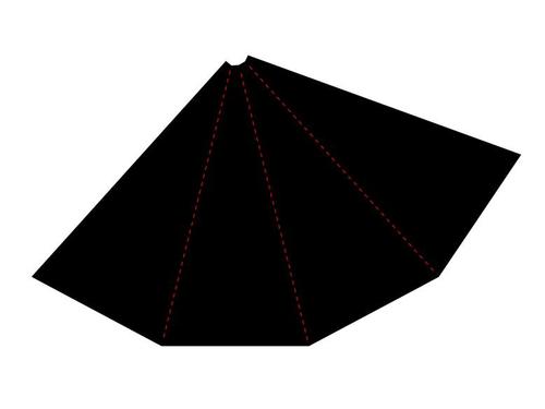 Cone parchment insert box vector