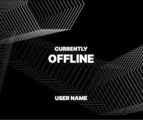 Currently offline abstract background vector