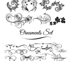 Decorative ornaments vector