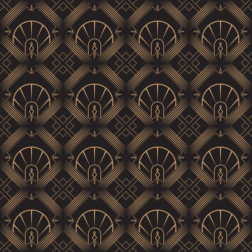 Decorative style pattern vector