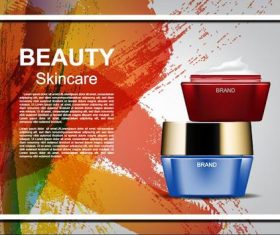 Design cosmetics leaflet vector