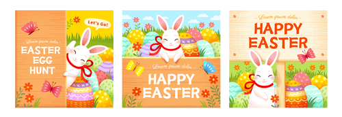 Easter card vector