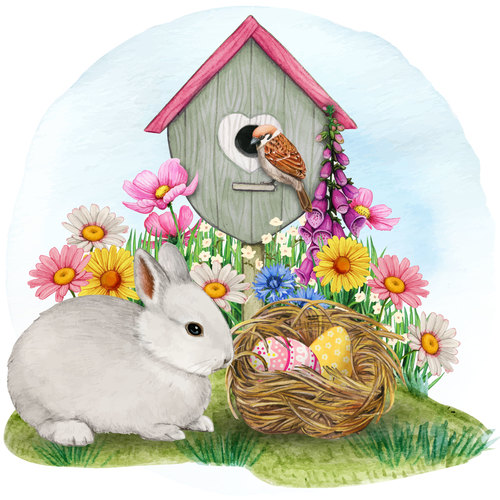 Easter illustration vector
