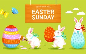 Easter sunday vector